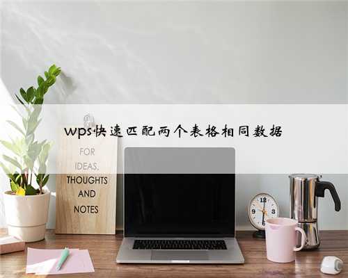 wps快速匹配两个表格相同数据