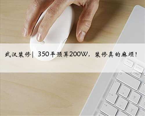 武汉装修| 350平预算200W，装修真的麻烦！