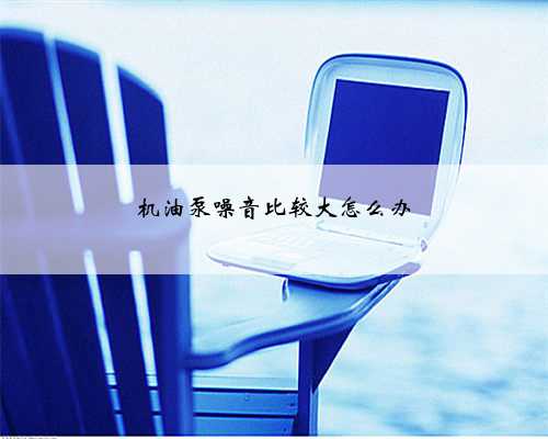 机油泵噪音比较大怎么办